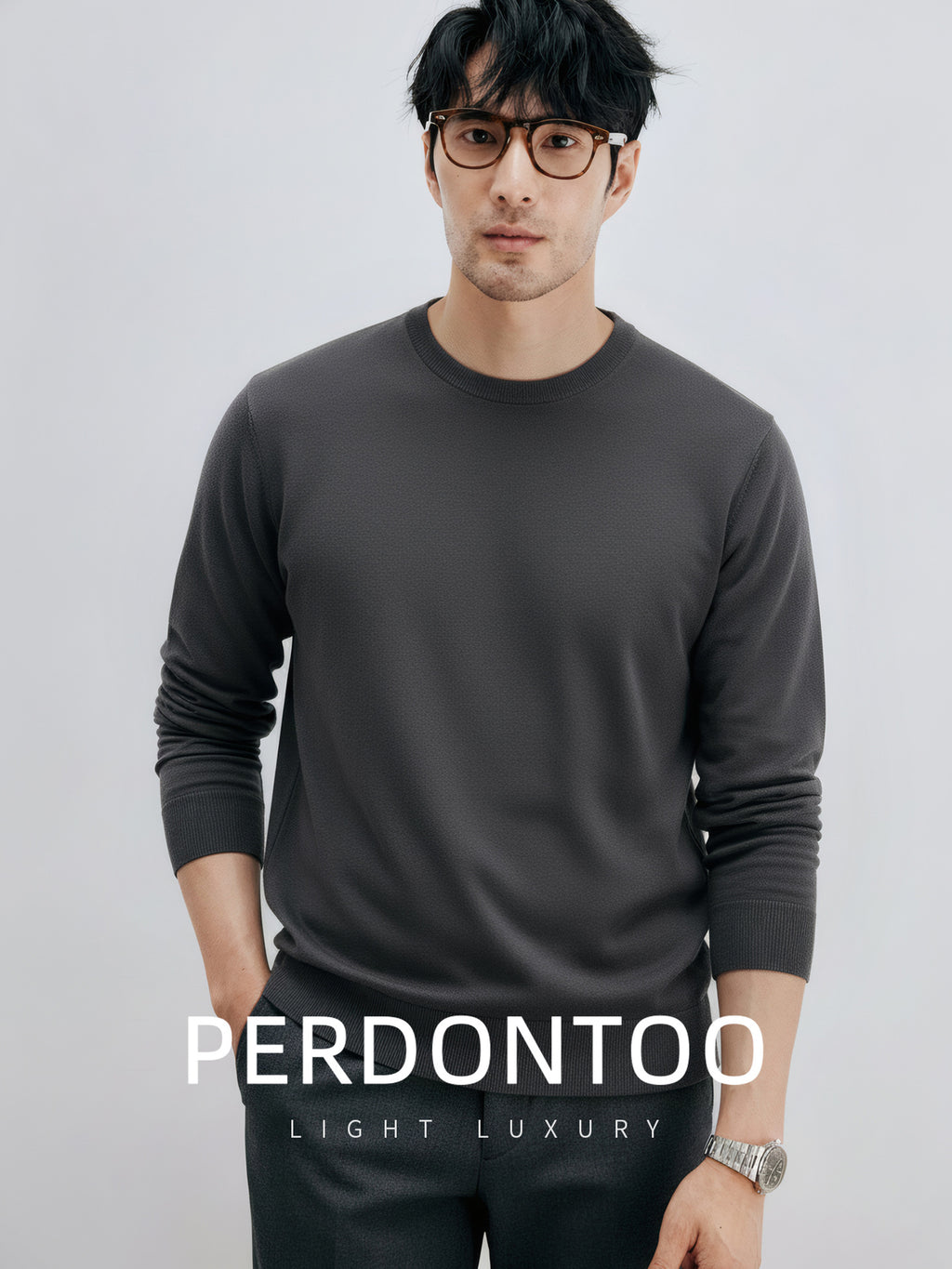 Mens Blend Knit Sweater | 100% Cotton