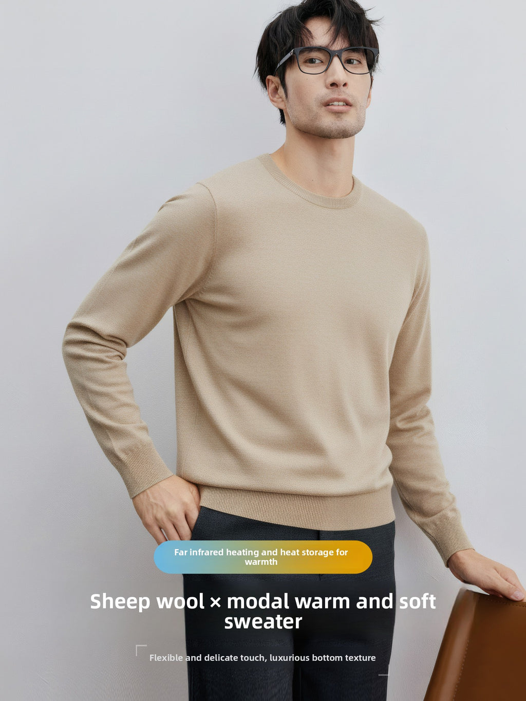 Mens Blend Knit Sweater | 100% Cotton