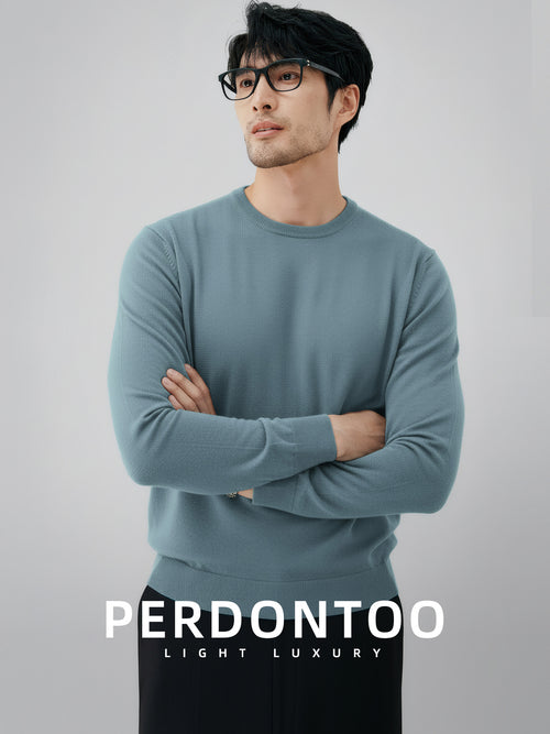 Mens Blend Knit Sweater | 100% Cotton